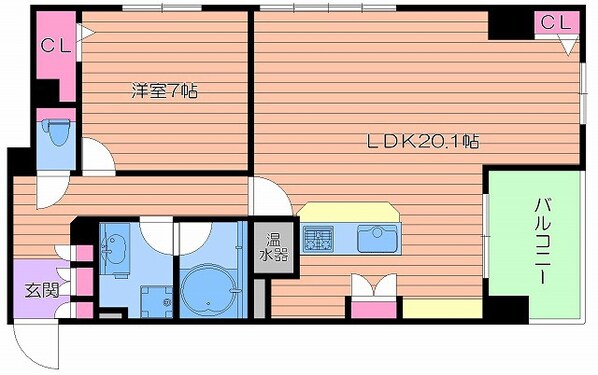 グレンパーク梅田北の物件間取画像